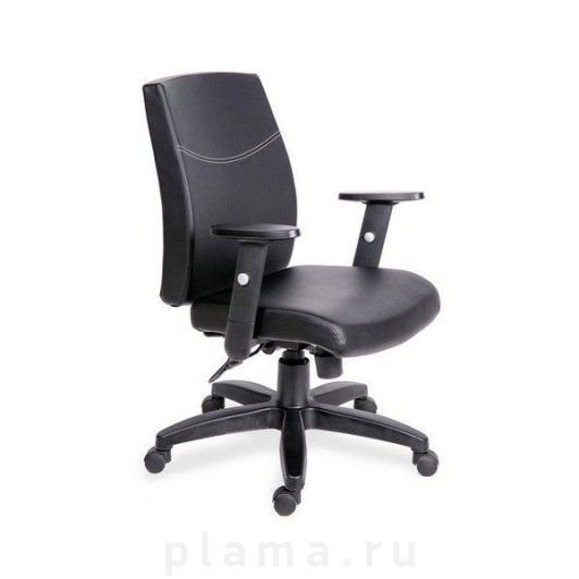 Офисное кресло Mirey МГ-19 МГ-19 RSJ АМЕРИКА - экокожа черная