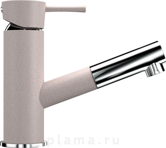 Смеситель Ulgran U-009(311) светло-розовый, для кухонной мойки plama.ru