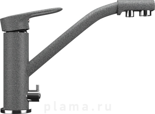 Смеситель Ulgran U-010(309) темно-серый, для кухонной мойки plama.ru