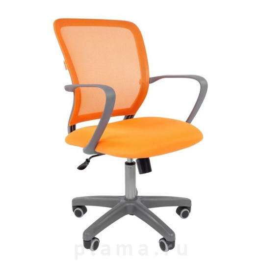 Офисное кресло оранжевое Тайпит 698 серый пластик 7017880