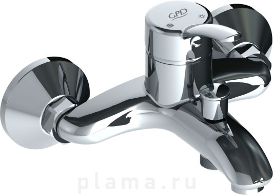 Смеситель GPD Primula MBB175 для ванны с душем plama.ru