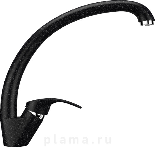 Смеситель Ulgran U-007(308) черный, для кухонной мойки plama.ru