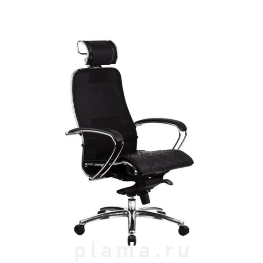 Офисное кресло Metta S-2.02 Samurai S-2.02 Python Edition Черный плюс