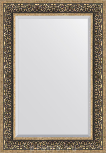 Зеркало Evoform Exclusive BY 3449 69x99 см вензель серебряный