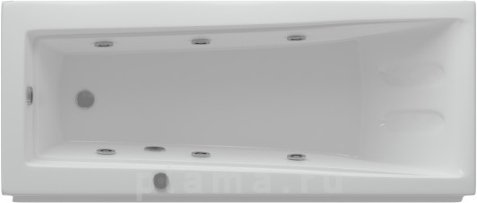 Акриловая ванна Акватек Либра 150 см с гидромассажем и экраном