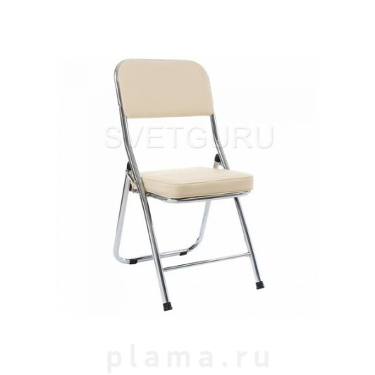 Стул из кожзама бежевый Woodville Chair 11071