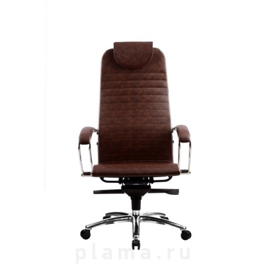 Офисное кресло кожаное коричневое Metta K-1.02 Samurai K-1.02 Dark Brown