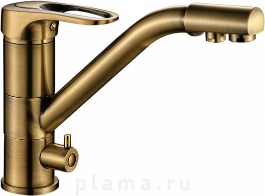 Смеситель Steel Hammer SH 321 BRONZE для кухонной мойки plama.ru