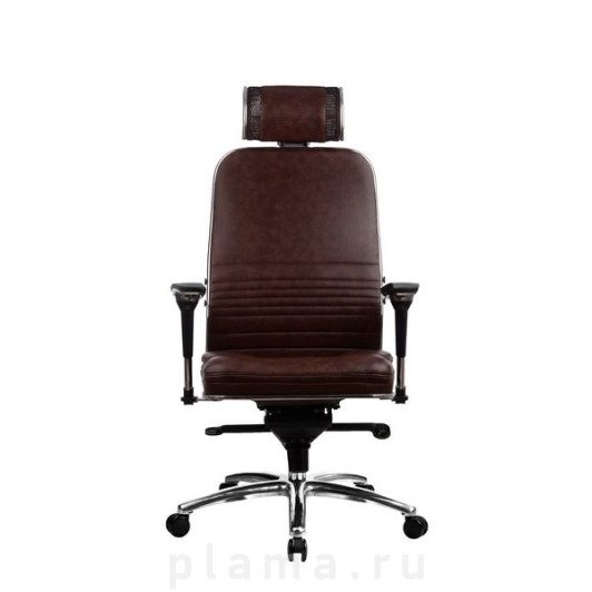 Офисное кресло кожаное коричневое Metta KL-3.02 Samurai KL-3.02 Dark brown