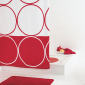 Штора для ванной Ridder Circle 46386 красная