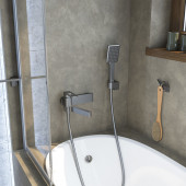Смеситель IDDIS Slide SLIGM00i02 для ванны с душем, графитовый plama.ru