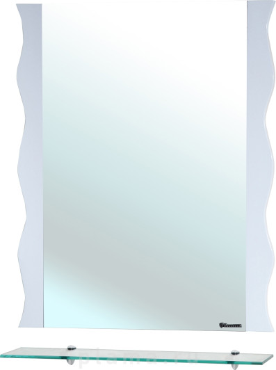 Зеркало Bellezza Мари Волна 80 белое