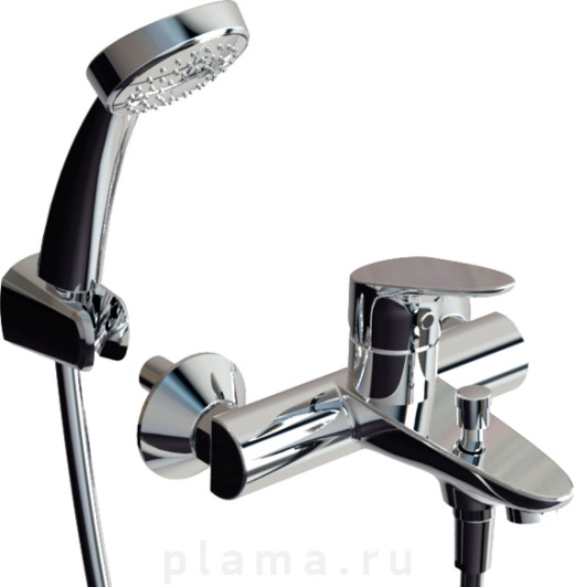 Смеситель Bravat Drop F64898C-B для ванны с душем plama.ru