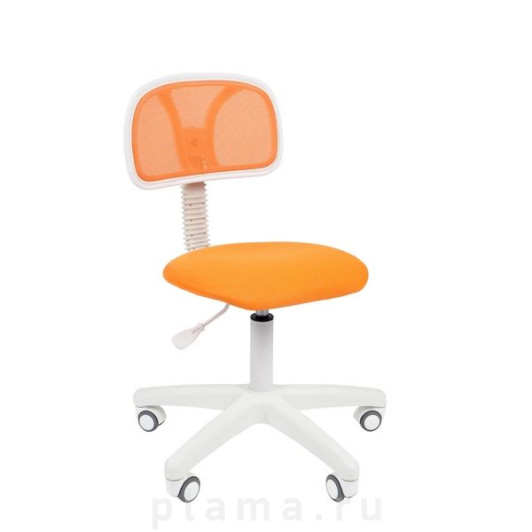 Офисное кресло оранжевое Тайпит 250 белый пластик 7019772