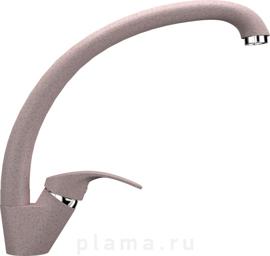 Смеситель Ulgran U-007(315) розовый, для кухонной мойки plama.ru