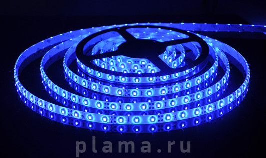  3528/60 LED 4.8W IP65 [белая подложка] синий свет