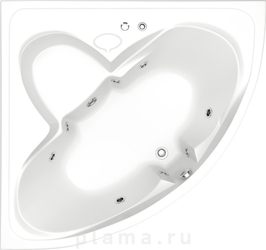 Акриловая ванна Bas Дрова 160 см с г/м