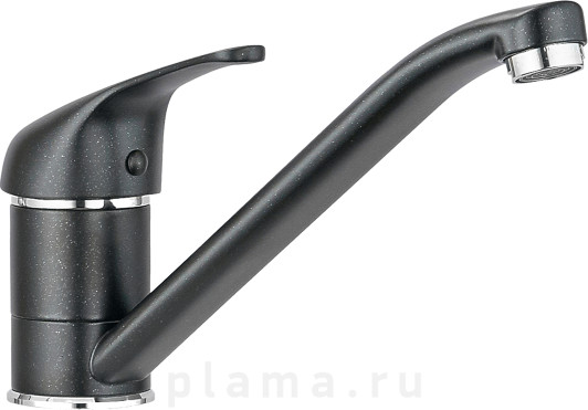 Смеситель Granula GR-1023 для кухонной мойки, шварц plama.ru