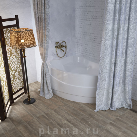 Штора для ванной Aima Design У37612 200x240, двойная, белая