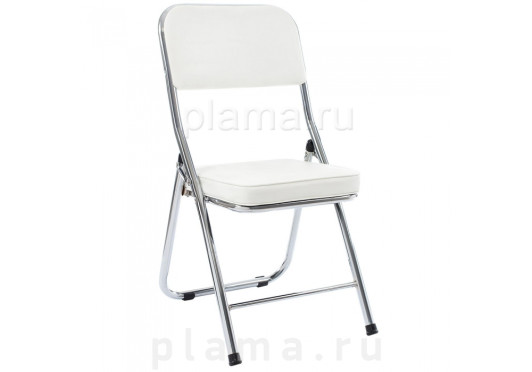 Стул из кожзама белый Woodville Chair 11072