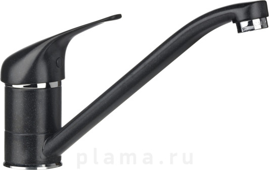 Смеситель Granula GR-1023 для кухонной мойки, черный plama.ru