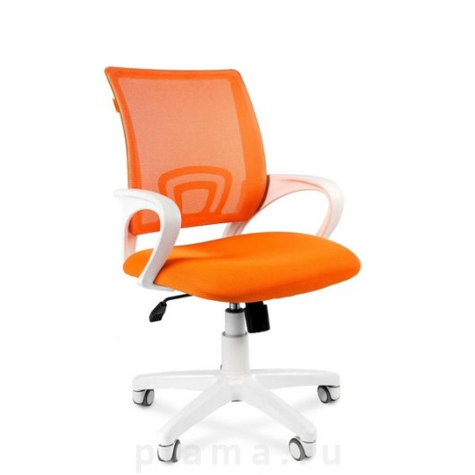 Офисное кресло оранжевое Тайпит 696 белый пластик 7014838