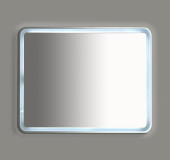 Зеркало Misty Неон 3 LED 100x80, сенсор на корпусе