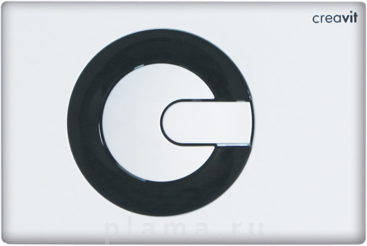 Кнопка смыва Creavit Power GP5001.02 бело-черная