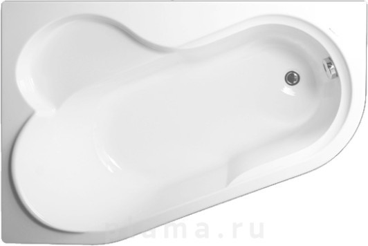 Акриловая ванна Vagnerplast Selena 147 L ультра белый