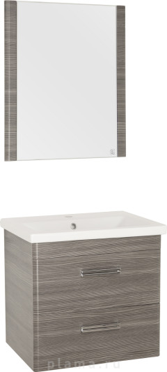 Мебель для ванной Style Line Лотос 60 Plus подвесная, шелк зебрано