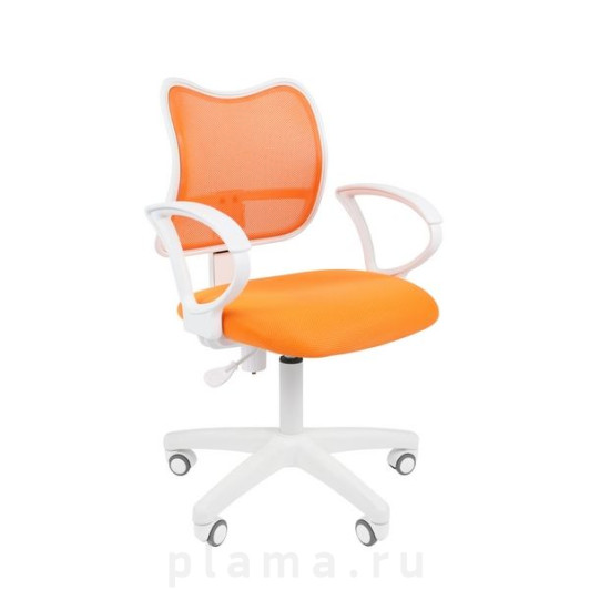 Офисное кресло оранжевое Тайпит 450 LT белый пластик 7019777