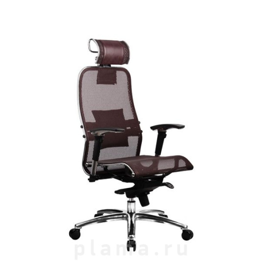 Офисное кресло коричневое Metta S-3.02 Samurai S-3.02 Dark brown