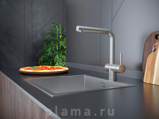 Смеситель Paulmark Dosse Do214418-SS для кухонной мойки plama.ru