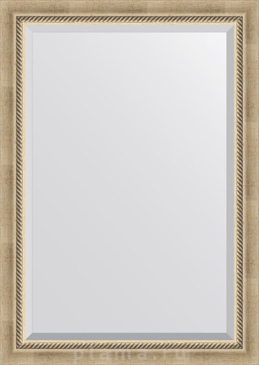 Зеркало Evoform Exclusive BY 1192 73x103 см состаренное серебро с плетением