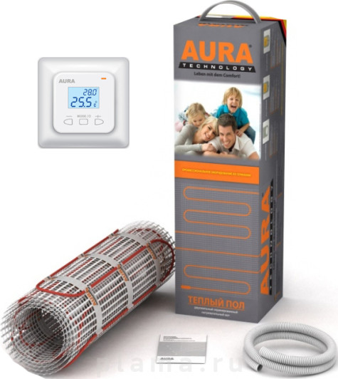 Теплый пол Aura Technology MTA 900-6,0 с терморегулятором