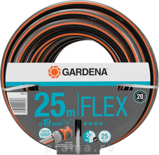 Шланг ПВХ Gardena Flex 18053-20 19 мм (бухта: 25 м)