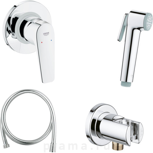 Гигиенический душ Grohe BauFlow 124900 со смесителем