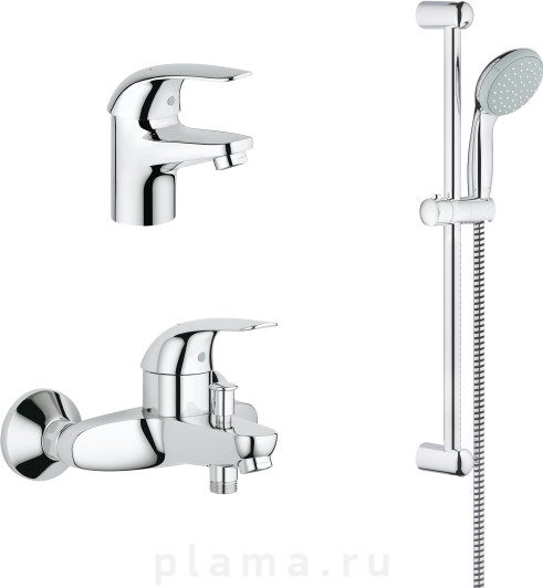 Душевой комплект Grohe Euroeco 124428