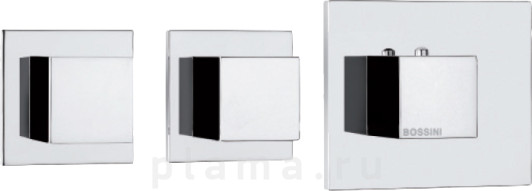 Термостат Bossini Cube 2 Outlets LP Z032203 для ванны с душем, хром plama.ru