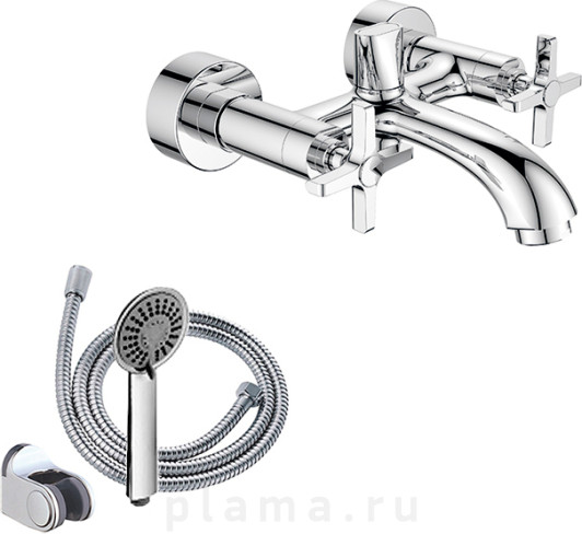 Смеситель 1 Orange Kristi M33-100cr для ванны с душем plama.ru