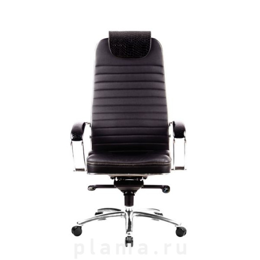 Офисное кресло кожаное Metta KL-1.02 Samurai KL-1.02 Python Edition Черный