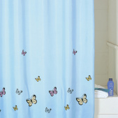 Штора для ванной Iddis Blue Butterfly