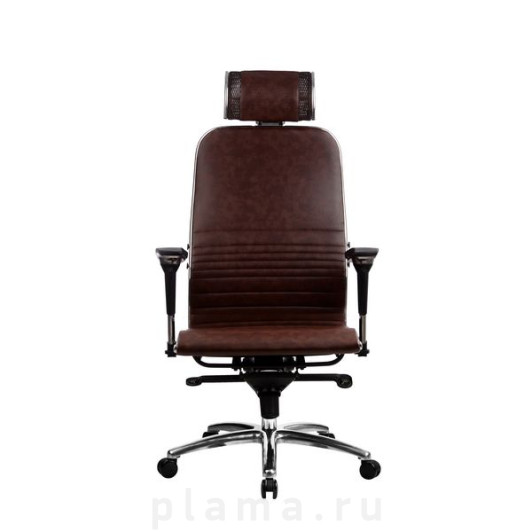 Офисное кресло кожаное коричневое Metta K-3.02 Samurai K-3.02 Dark brown