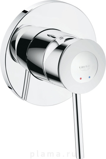 Смеситель Grohe BauClassic 29048000 С ВНУТРЕННЕЙ ЧАСТЬЮ, для душа plama.ru