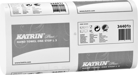 Бумажные полотенца Katrin Plus One Stop L3 34401 (Блок: 21 уп. по 90 шт.)