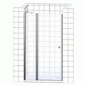 Дверь для душевого уголка Cezares Giubileo 60/40 R, стекло с узором, хром