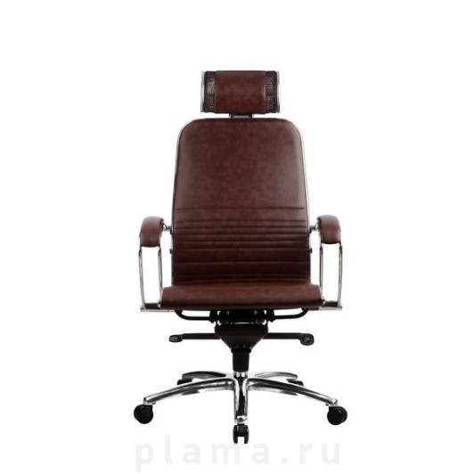 Офисное кресло кожаное коричневое Metta K-2.02 Samurai K-2.02 Dark brown