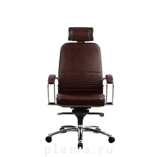 Офисное кресло кожаное коричневое Metta KL-2.02 Samurai KL-2.02 Dark brown
