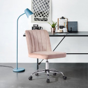 Офисное кресло без подлокотников с обивкой из текстиля