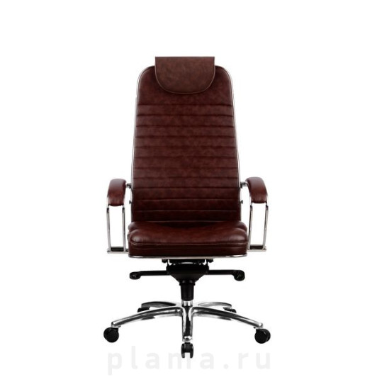 Офисное кресло кожаное коричневое Metta KL-1.02 Samurai KL-1.02 Dark brown